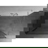 Mexen Kioto Walk-in zuhanyfal 130 x 70 cm, fekete mintázat, szemcsés nikkel - 800-130-212-97-70-070