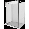 Mexen Kioto perete Walk-in 100 x 80 cm, model negru, nichel periat - 800-100-212-97-70-080