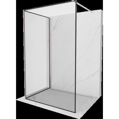 Mexen Kioto paravan de duș Walk-in 100 x 90 cm, model negru, finisaj din nichel periat - 800-100-212-97-70-090