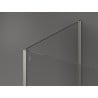 Mexen Kioto perete walk-in 120 x 100 cm, model negru, nichel periat - 800-120-212-97-70-100