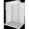 Mexen Kioto panou de duș Walk-in 90 x 70 x 30 cm, transparent, bronz periat - 800-090-070-221-65-00-030