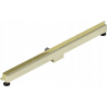 Mexen Flat Wall rigolă liniară de perete 2 în 1 120 cm, aurie - 1530120