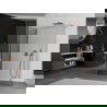 Mexen Kioto perete de duș Walk-in 135 x 100 x 40 cm, transparent, cupru periat - 800-135-100-221-65-00-040