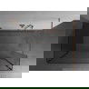 Mexen Kioto zuhanyfal Walk-in 140 x 100 x 40 cm, átlátszó, csiszolt réz - 800-140-100-221-65-00-040