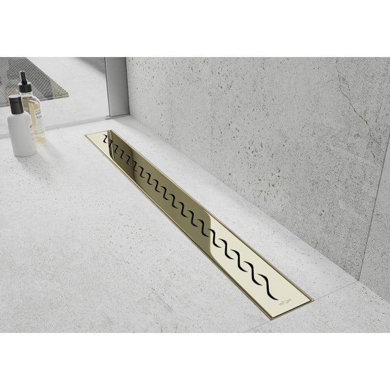 Mexen Flat M18 masca pentru scurgere liniară 50 cm, aurie - 1523050