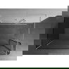 Mexen Kioto perete duș Walk-in 130 x 70 x 40 cm, model negru, alb - 800-130-070-221-20-70-040