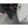 Mexen Kioto perete de dus Walk-in 120 x 120 x 30 cm, model negru, auriu - 800-120-120-221-50-70-030