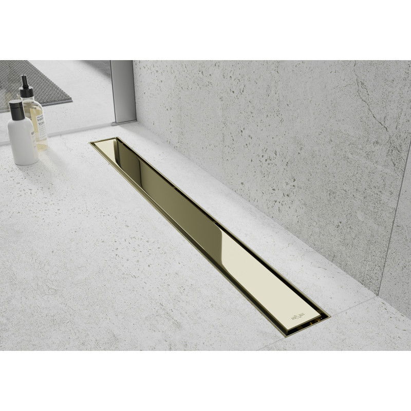 Mexen Flat M13 vonalzó lefolyó 2 az 1-ben 110 cm, arany - 1510110