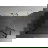 Mexen Kioto perete duș Walk-in 120 x 70 x 40 cm, model negru, aurie - 800-120-070-221-50-70-040