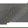 Mexen Kioto panou de duș Walk-in 140 x 90 x 40 cm, model negru, auriu - 800-140-090-221-50-70-040