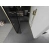 Mexen Kioto duş cu perete Walk-in 100 x 70 x 30 cm, model negru, aur periat - 800-100-070-221-55-70-030