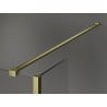 Mexen Kioto duş cu perete Walk-in 100 x 70 x 30 cm, model negru, aur periat - 800-100-070-221-55-70-030