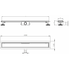 Mexen Flat M13 scurgere liniară 2 în 1 120 cm, Neagră - 1710120
