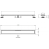 Mexen Flat M13 scurgere liniară 2în1 120 cm, negru - 1710120