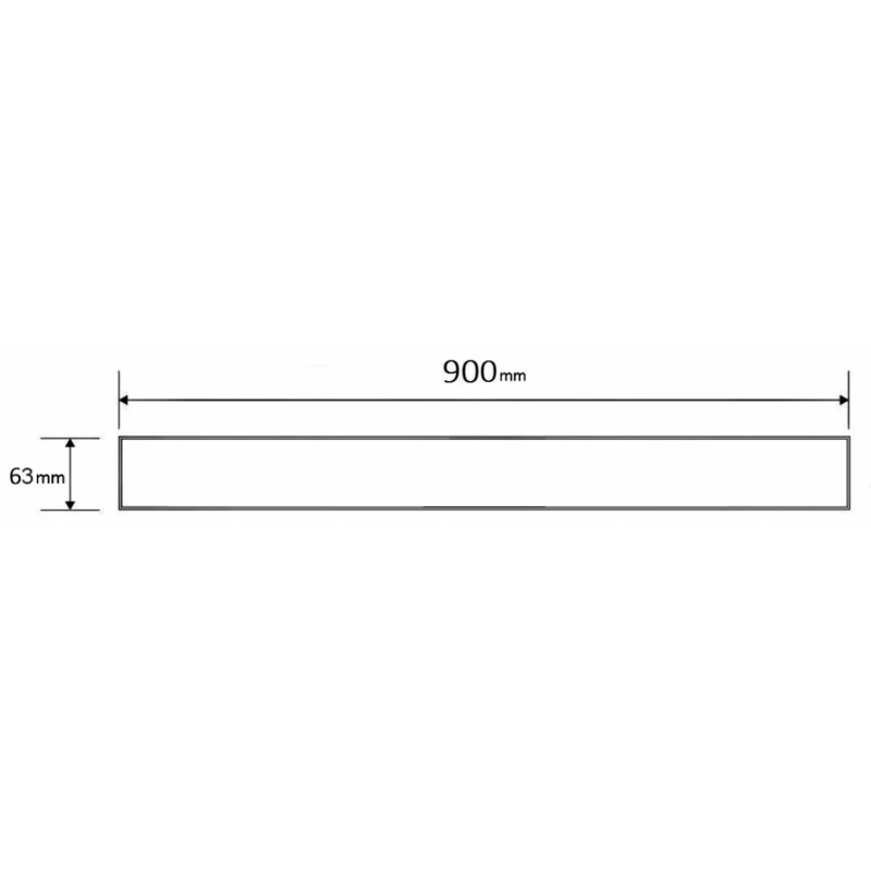 Mexen Flat M33 áramlásmenti burkolat 90 cm, arany - 1533090