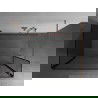 Mexen Kioto Walk-in zuhanyfal 90 x 70 x 40 cm, fekete minta, brushed réz - 800-090-070-221-65-70-040