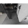 Mexen Kioto panou de duș Walk-in 125 x 70 x 40 cm, transparent, negru - 800-125-070-221-70-00-040