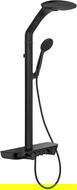 Mexen Bolt set de duș aplicat cu duș tip ploaie și baterie, negru - 78108-70