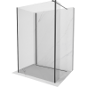 Mexen Kioto paravan de dus Walk-in 120 x 95 x 40 cm, transparent, negru - 800-120-095-221-70-00-040