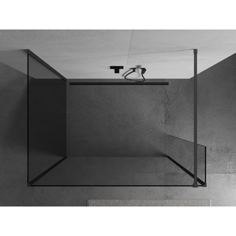 Mexen Kioto panou de duș Walk-in 120 x 120 x 30 cm, transparent, metal de armă - 800-120-120-221-95-00-030