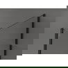 Mexen Kioto Walk-in zuhanyfal 130 x 120 x 40 cm, átlátszó, fekete - 800-130-120-221-70-00-040