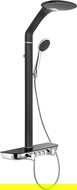 Mexen Bolt set duș expus cu ploaie și baterie, negru/crom - 78108-71