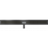Mexen Flat M33 zuhanyfolyóka váza  80 cm, Fekete - 1733080-15