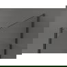 Mexen Kioto Walk-in zuhanyfal 90 x 70 x 40 cm, átlátszó, gun metal - 800-090-070-221-95-00-040