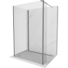 Mexen Kioto perete duș Walk-in 90 x 85 x 40 cm, transparent, gun metal - 800-090-085-221-95-00-040