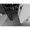 Mexen Kioto Walk-in zuhanyfal 120 x 80 x 40 cm, fekete keret, fekete - 800-120-080-221-70-70-040