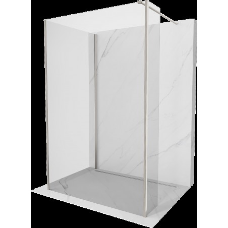 Mexen Kioto panou duș Walk-in 110 x 70 x 30 cm, transparent, nichel periat - 800-110-070-221-97-00-030