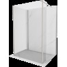 Mexen Kioto perete de duș Walk-in 120 x 70 x 30 cm, transparent, nichel periat - 800-120-070-221-97-00-030