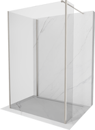 Mexen Kioto walk-in zuhanyfal 120 x 90 x 30 cm, átlátszó, csiszolt nikkel - 800-120-090-221-97-00-030