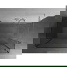 Mexen Kioto Walk-in zuhanyfal 135 x 90 x 30 cm, áttetsző, csiszolt nikkel - 800-135-090-221-97-00-030