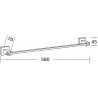 Mexen Vane suport pentru prosop, crom - 7020924-00