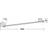 Mexen Vane suport prosop, crom - 7020924-00
