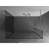 Mexen Kioto Walk-in zuhanyfal 135 x 100 x 30 cm, átlátszó, szálcsiszolt nikkel - 800-135-100-221-97-00-030
