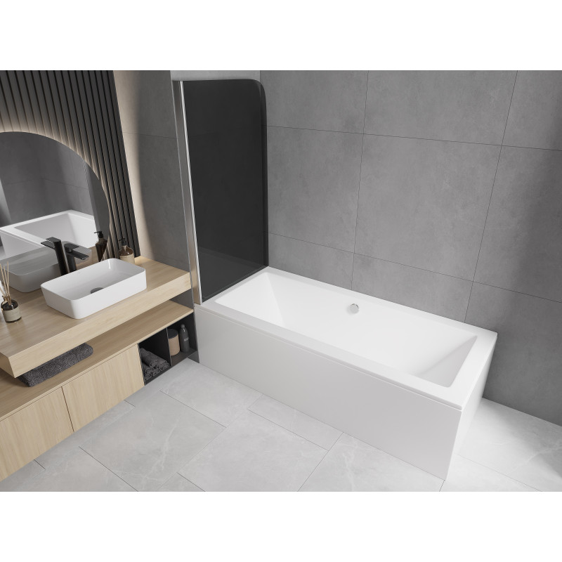 Mexen Felix paravan cadă 1-canat 70 x 140 cm, grafit, crom - 890-070-001-01-40