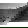 Mexen Kioto zuhanyzó fal Walk-in 110 x 90 x 30 cm, fekete minta, csiszolt nikkel - 800-110-090-221-97-70-030