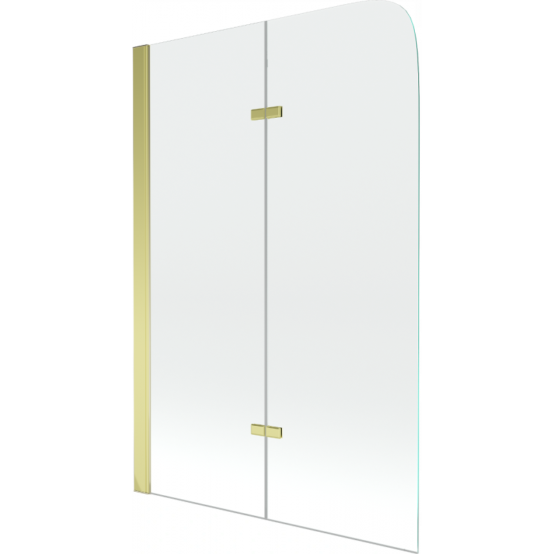 Mexen Felix paravan cadă cu 2 canaturi 80 x 140 cm, transparent, auriu - 890-080-002-50-00