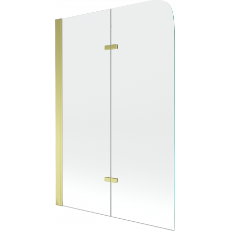 Mexen Felix paravan cadă cu 2 uși 80 x 140 cm, transparent, auriu - 890-080-002-50-00