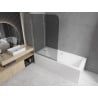 Mexen Felix paravan cadă 2-aripi80 x 140 cm, Grafit, Crom - 890-080-002-01-40