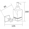 Mexen Dalia dozator de săpun, Crom - 70173388-00
