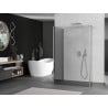 Mexen Kioto perete de duș Walk-in 125 x 100 x 40 cm, transparent, nichel periat - 800-125-100-221-97-00-040