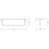 Mexen Lea suport pentru prosop, auriu - 7026020-50