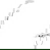 Set de duș montare aparentă cu baterie, alb/crom - 78109-20