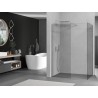 Mexen Kioto Walk-in zuhanyfal 100 x 90 cm, átlátszó, szálcsiszolt nikkel - 800-100-202-97-00-090