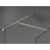 Mexen Kioto Walk-in zuhanyfal 110 x 110 cm, átlátszó, kefélt nikkel - 800-110-202-97-00-110