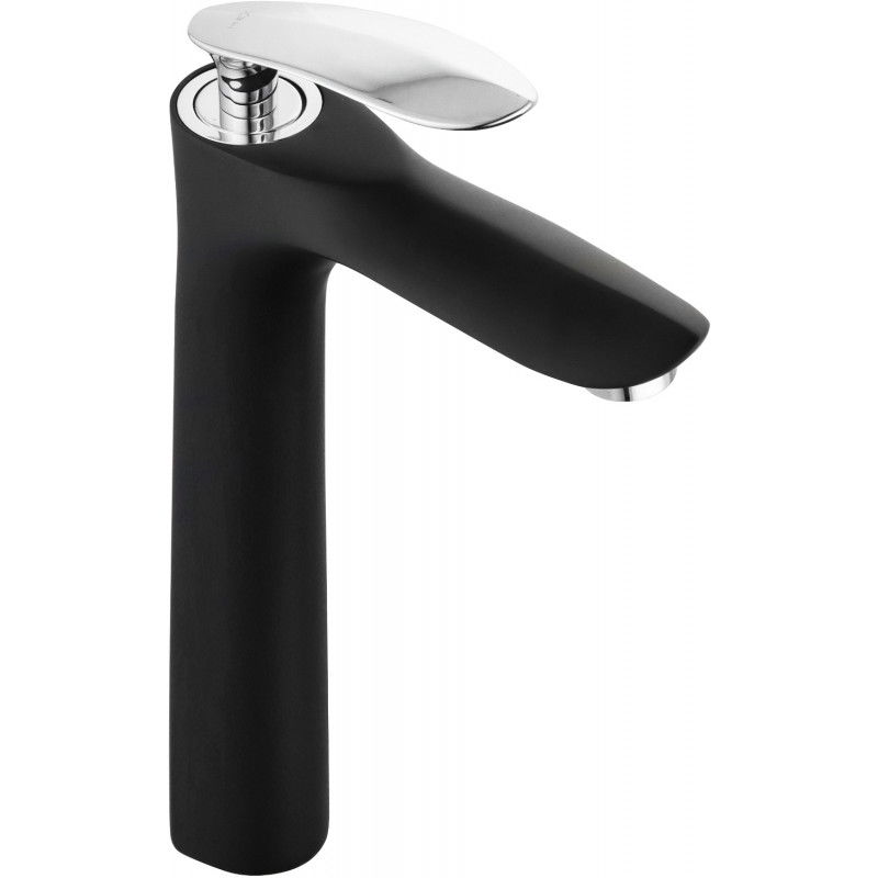 Mexen Lily magas mosdócsaptelep, fekete/króm - 73610-17