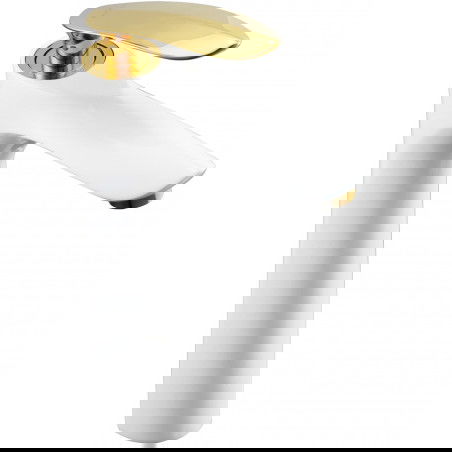 Mexen Lily magas mosdócsaptelep, fehér/arany - 73610-25